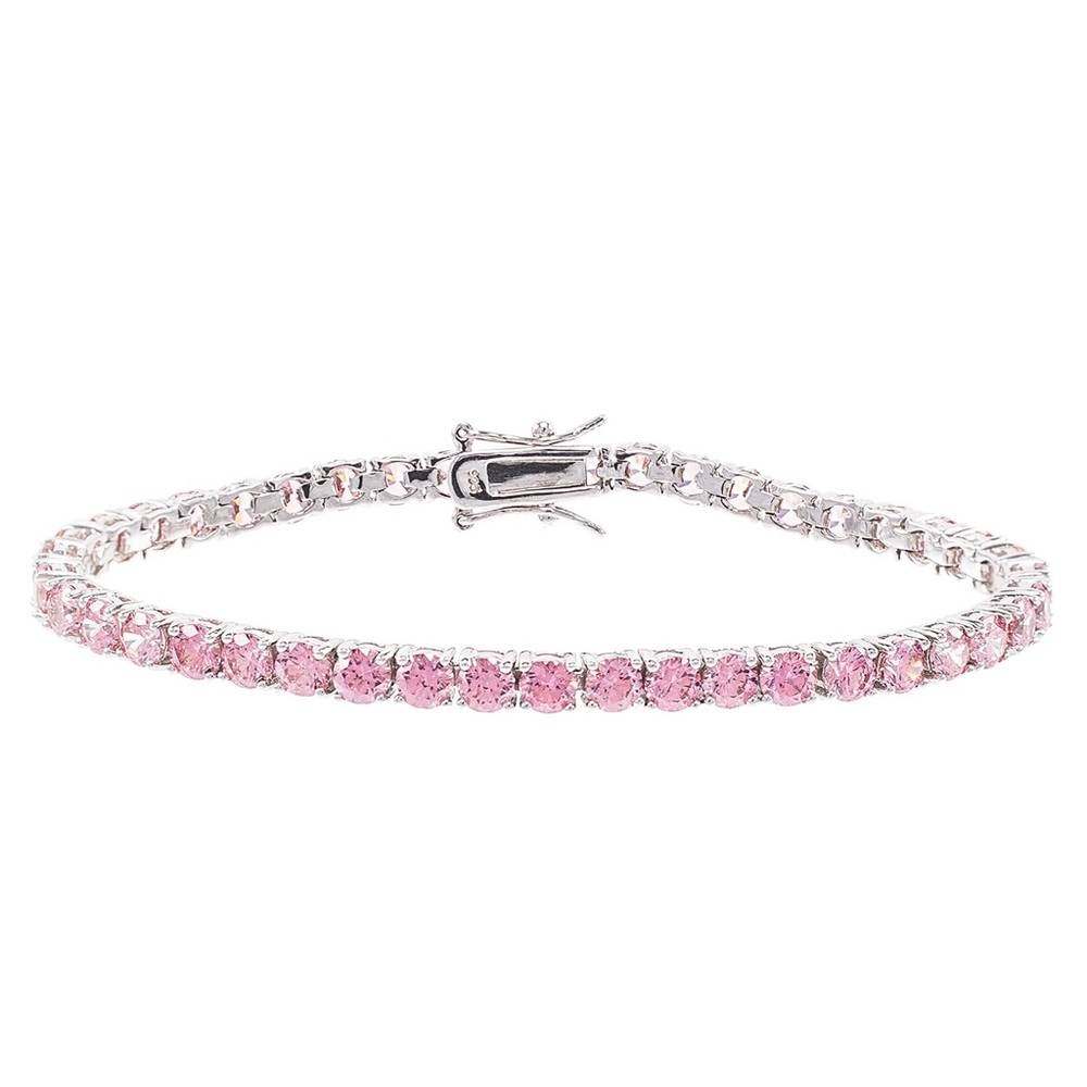 Elegant Pink Stone Bracelet